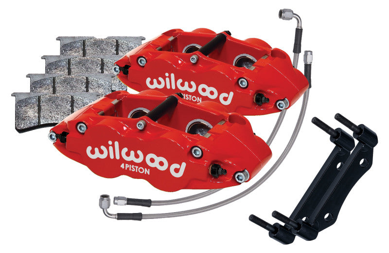Wilwood 69-83 Porsche 911 Front Superlite Caliper Kit 3.5in MT - Red Wilwood