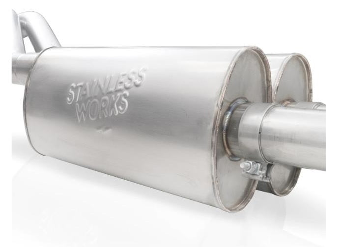 STAINLESS WORKS Catback Exhaust Legend Series Polished Tip Ford F250 | 350 7.3L 2020-2021 - eliteracefab.com