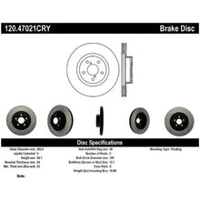 Load image into Gallery viewer, STOPTECH 06-08 SUBARU LEGACY WAGON/SEDAN 2.5I FRONT CYRO PERFORMANCE ROTOR, 120.47021CRY - eliteracefab.com