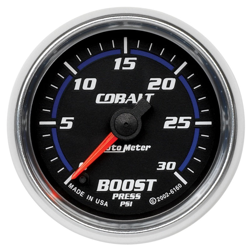 Autometer Cobalt 52mm 0-30 PSI Full Sweep Electronic Boost Gauge 6160