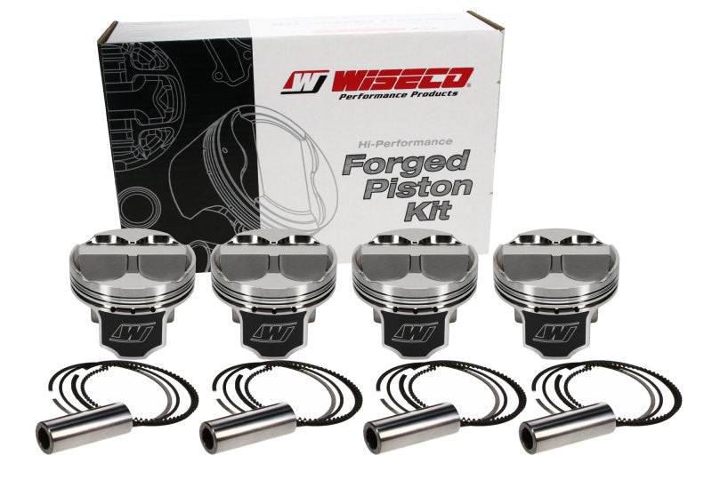 Wiseco Acura 4v Domed +8cc STRUTTED 86.5MM Piston Kit - eliteracefab.com