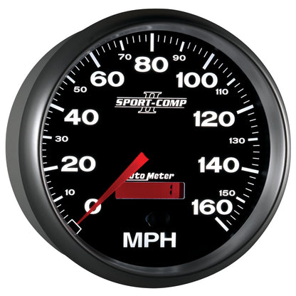 Autometer Sport-Comp II 5 inch 0-160MPH Electronic Programmable Speedometer 3689