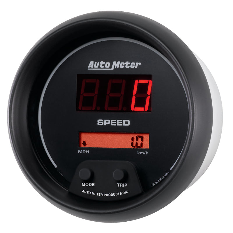 Autometer Sport-Comp Black 3 3/8in 160 MPH Digital Speedo Gauge 6388