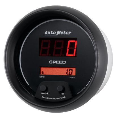 Autometer Sport-Comp Black 3 3/8in 160 MPH Digital Speedo Gauge 6388