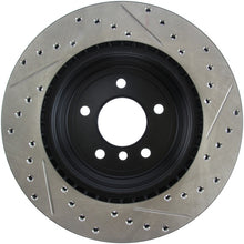 Load image into Gallery viewer, StopTech 06 BMW 330 / 07-09 BMW 335 Slotted &amp; Drilled Right Rear Rotor - eliteracefab.com