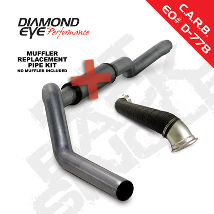 Diamond Eye KIT 5in CB MRP SGL w/ TDP SS 06-07 Chevy/GMC 6.6L Duramax 2500/3500 Diamond Eye Performance