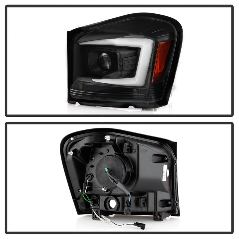 Spyder 04-06 Dodge Durango Projector Headlights - Black PRO-YD-DDU04-LB-BK - eliteracefab.com