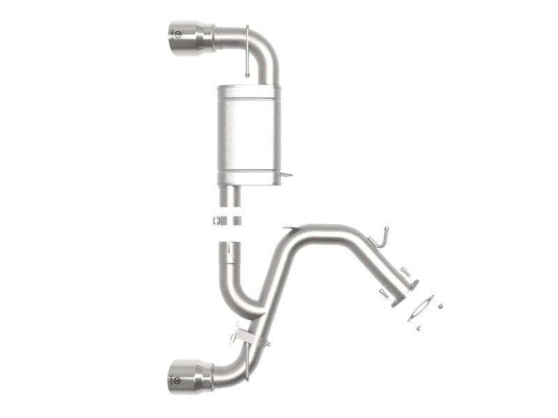 aFe Hyundai Veloster N 21-22 L4-2.0L (t) Takeda Axle-Back Exhaust System- Polished Tips aFe