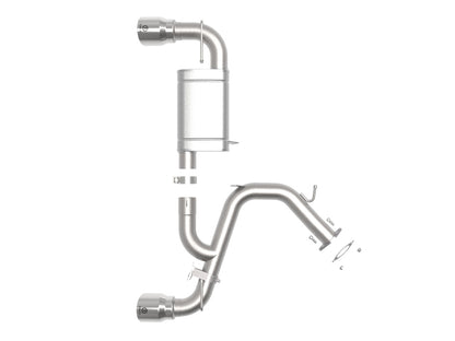 aFe Hyundai Veloster N 21-22 L4-2.0L (t) Takeda Axle-Back Exhaust System- Polished Tips aFe