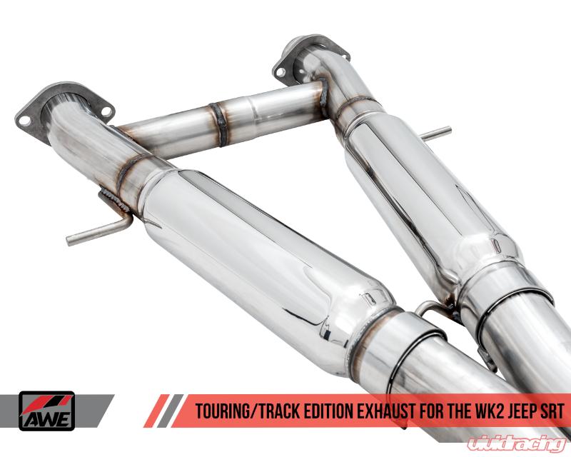 AWE Tuning 2020 Jeep Grand Cherokee SRT Track Edition Exhaust - Chrome Silver Tips - eliteracefab.com