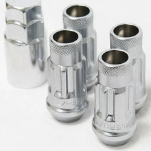 Load image into Gallery viewer, WHEEL MATE MUTEKI SR48 OPEN END LOCKING LUG NUT SET OF 4 – SILVER 12×1.25 48MM