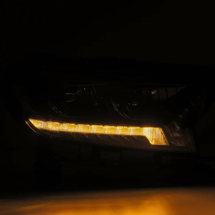 AlphaRex 2019+ Ford Ranger PRO-Series Proj Headlights Plank Style Alpha Black w/Seq Signal/DRL - eliteracefab.com