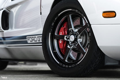 Weld S71 17x10 / 5x4.5 BP / 7.9in. BS Black Wheel (Low Pad) - Black Single Beadlock MT - eliteracefab.com