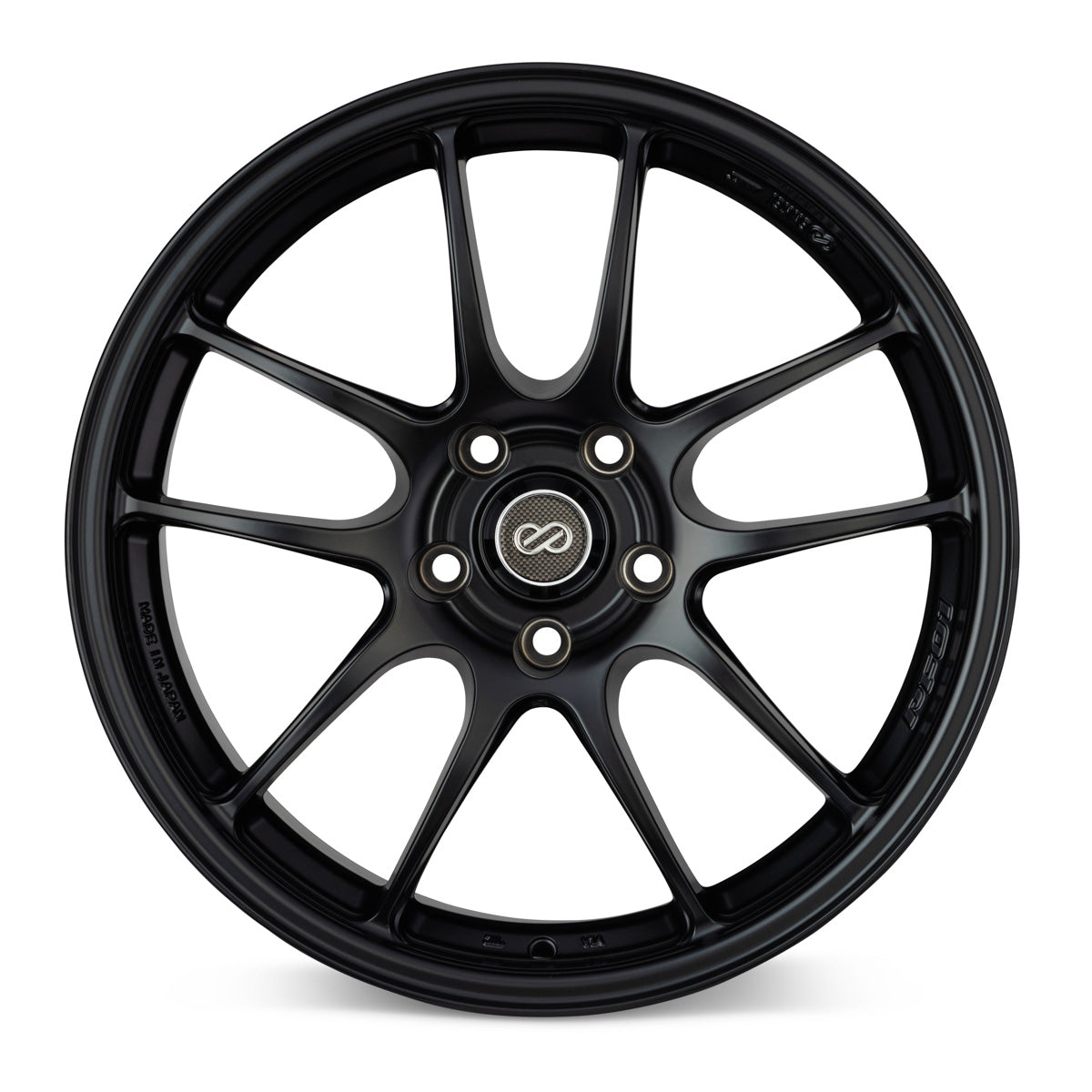 Enkei PF01 18x9 5x114.3 35mm Offset 75 Bore Dia Hyper Black Wheel