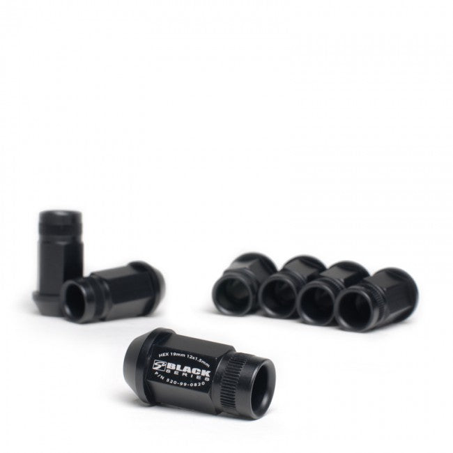 Skunk2 12 x 1.5 Forged Lug Nut Set (Black Series) (20 Pcs.) - eliteracefab.com