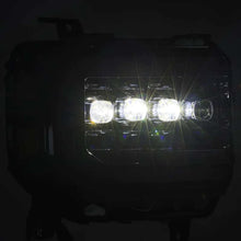 Load image into Gallery viewer, AlphaRex 14-18 GMC Sierra NOVA LED Proj Headlights Plnk Style Alpha Blk w/Activ Light/Seq Signal/DRL - eliteracefab.com