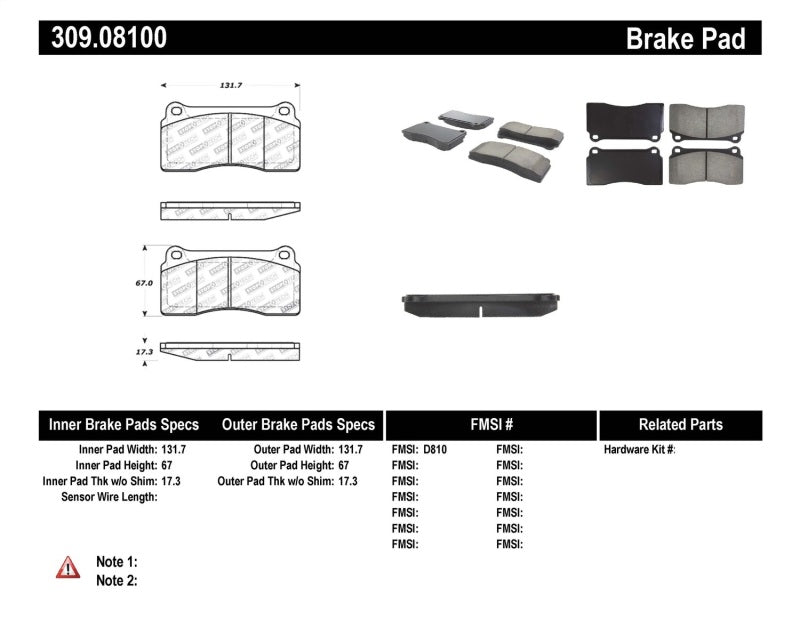 STOPTECH PERFORMANCE 88-92 FERRARI F40 / 94-97 F50 FRONT & REAR BRAKE PADS, 309.08100 - eliteracefab.com