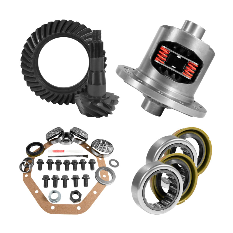 Yukon ZF 9.25in CHY 3.21 Rear Ring & Pinion Install Kit Positraction Axle Bearings and Seals Yukon Gear & Axle
