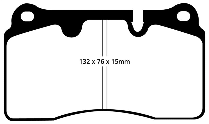 EBC 04-12 Aston Martin DB9 5.9 Redstuff Front Brake Pads - eliteracefab.com