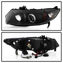 Load image into Gallery viewer, Spyder Honda Civic 06-08 2Dr Projector Headlights LED Halo Black High H1 Low H1 PRO-YD-HC06-2D-HL-BK - eliteracefab.com