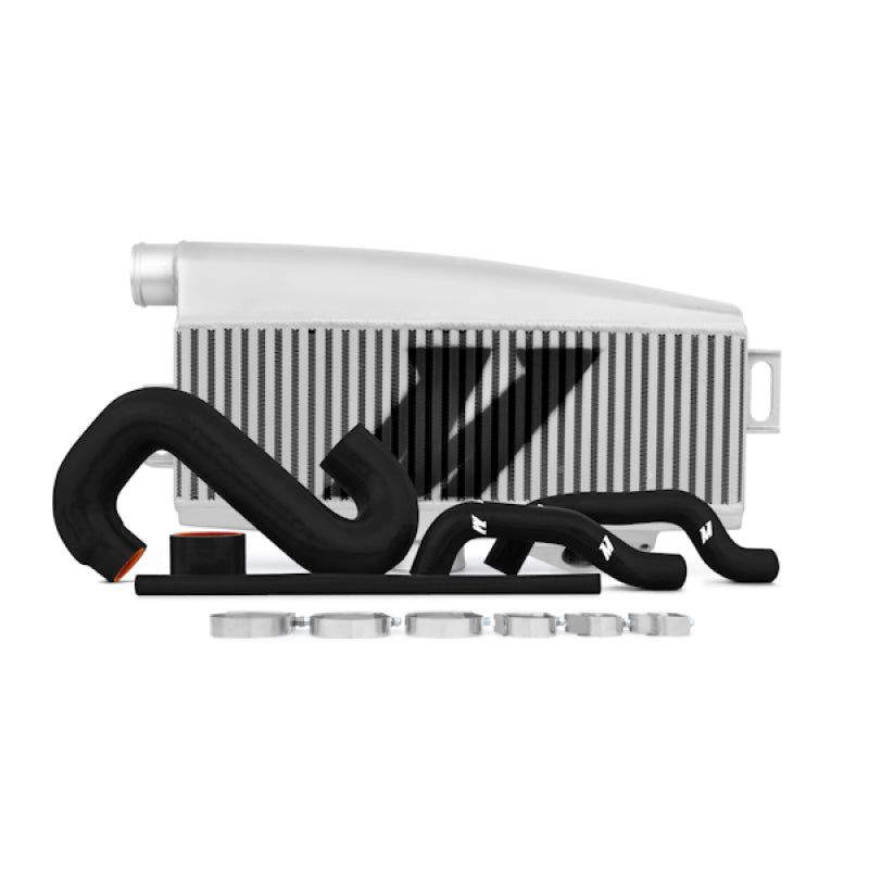 Mishimoto Subaru 02-07 WRX/04-07 STi Top-Mount Intercooler Kit - Powder Coated Silver & Black Hoses - eliteracefab.com