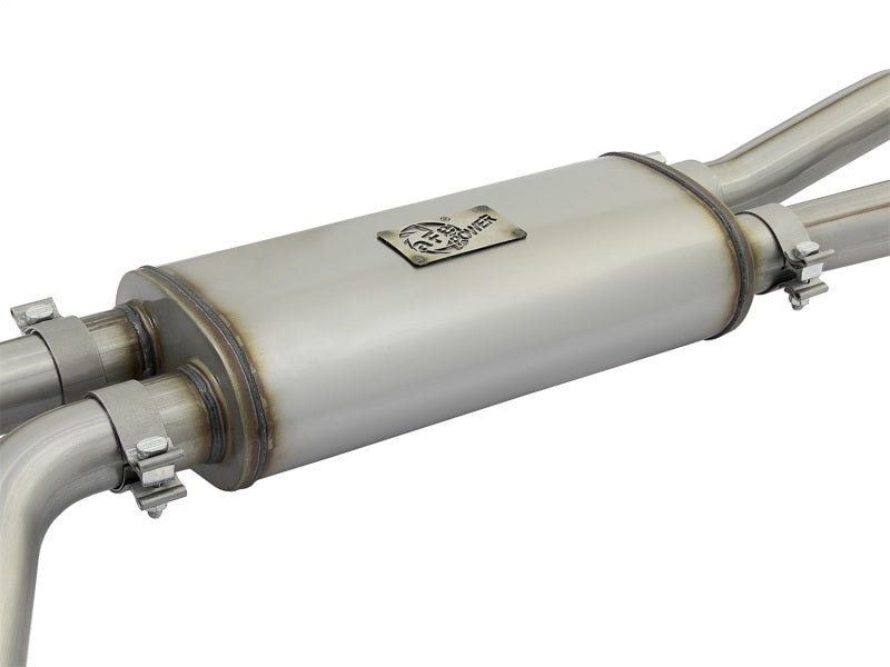 aFe POWER Rebel Series 2-1/2in 409 SS Cat Back Exhaust w/ Polished Tips 16-17 Nissan Titan V8 5.6L aFe