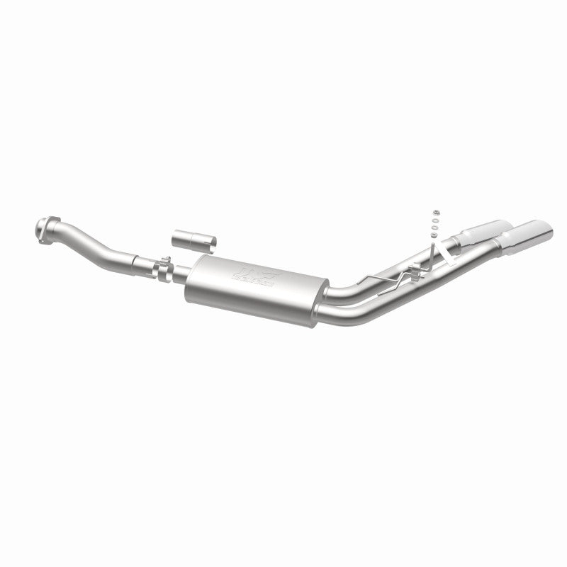 MagnaFlow 11-13 Ford F-150 Pickup Dual Same Side Before P/S Rear Tire Stainless CatBack Perf Exhaust Magnaflow