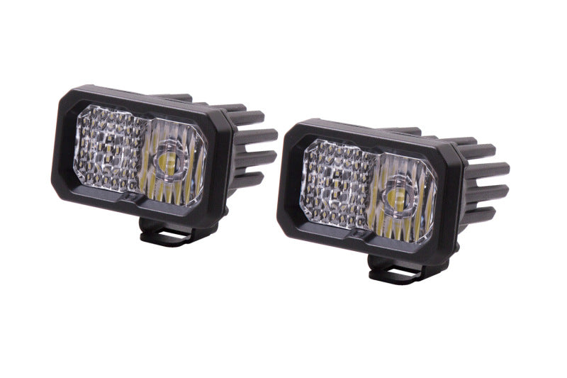 Diode Dynamics Stage Series 2 In LED Pod Sport - White Combo Standard RBL (Pair) Diode Dynamics