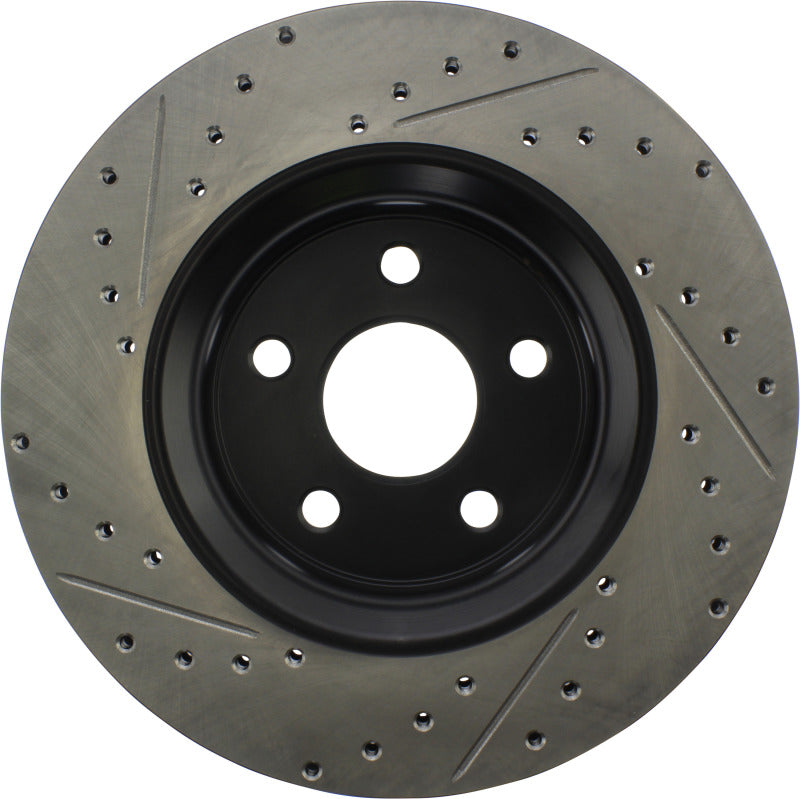 StopTech 11-12 Dodge Durango Sport Drilled & Slotted Front Passenger-Side Brake Rotor Stoptech