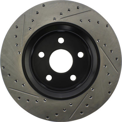 StopTech 11-12 Dodge Durango Sport Drilled & Slotted Front Passenger-Side Brake Rotor Stoptech