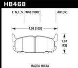 Hawk Performance HPS 5.0 Rear Brake Pads - HB468B.492