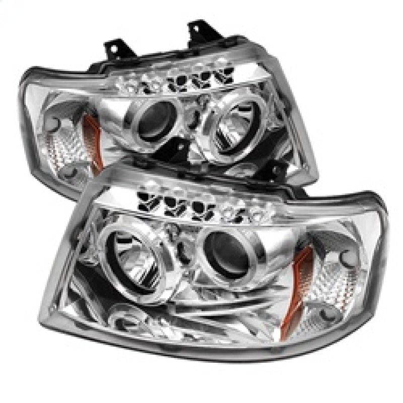 Spyder Ford Expedition 03-06 Projector Headlights LED Halo LED Chrm Low 9006 PRO-YD-FE03-HL-C - eliteracefab.com