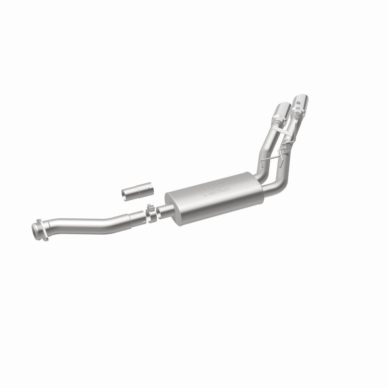 MagnaFlow 11-13 Ford F-150 Pickup Dual Same Side Before P/S Rear Tire Stainless CatBack Perf Exhaust Magnaflow