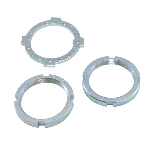 Yukon Gear Replacement Spindle Nut Kit for Dana 50 and 60 w/two 4-slot type Nuts & Washer Yukon Gear & Axle