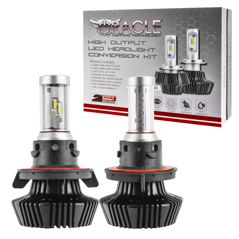 Oracle H13 4000 Lumen LED Headlight Bulbs (Pair) - 6000K - eliteracefab.com