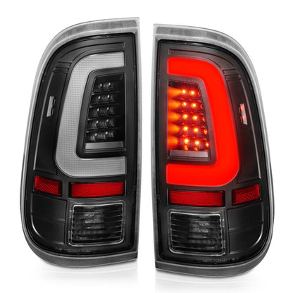 ANZO 2008-2016 Ford F-250 LED Taillights Black Housing Clear Lens (Pair) - eliteracefab.com