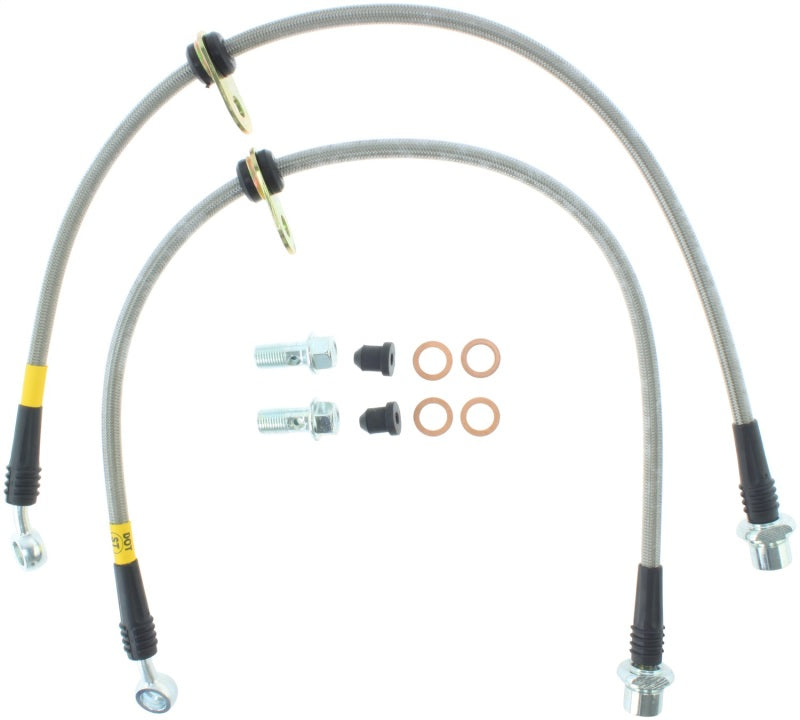 STOPTECH 97-01 TOYOTA CAMRY STAINLESS STEEL FRONT BRAKE LINES, 950.44021 - eliteracefab.com