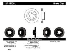 StopTech 07-09 Toyota Tundra / 08-09 Toyota Sequoia Front Left Slotted & Drilled Rotor - eliteracefab.com