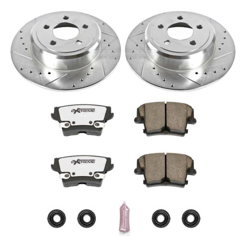 Power Stop 05-19 Chrysler 300 Rear Z26 Street Warrior Brake Kit - eliteracefab.com