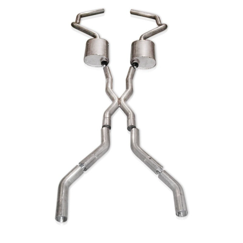 Stainless Works Chevy Camaro 1967-69 Exhaust 2.5in Stainless with X-Pipe Stainless Works