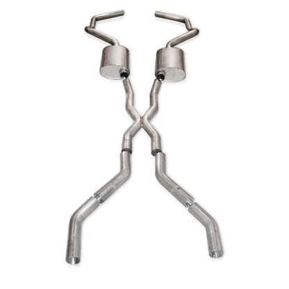 Stainless Works Chevy Camaro 1967-69 Exhaust 2.5in Stainless with X-Pipe Stainless Works