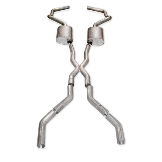 Stainless Works Chevy Camaro 1967-69 Exhaust 2.5in Stainless with X-Pipe Stainless Works