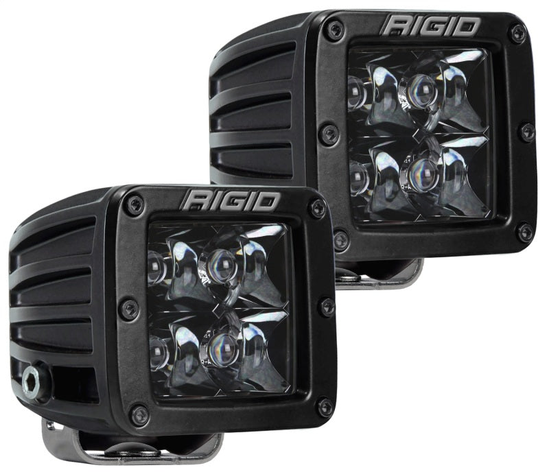 Rigid Industries D-Series Midnight Edition - Spot - Set of 2 - eliteracefab.com