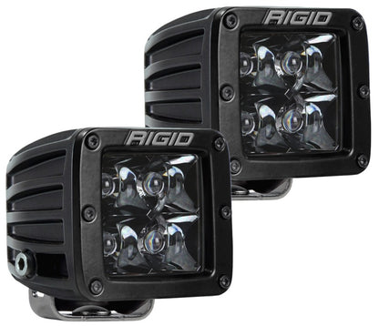 Rigid Industries D-Series Midnight Edition - Spot - Set of 2 - eliteracefab.com