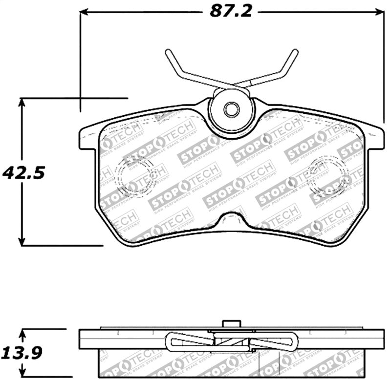 STOPTECH PERFORMANCE BRAKE PADS, 309.08860 - eliteracefab.com