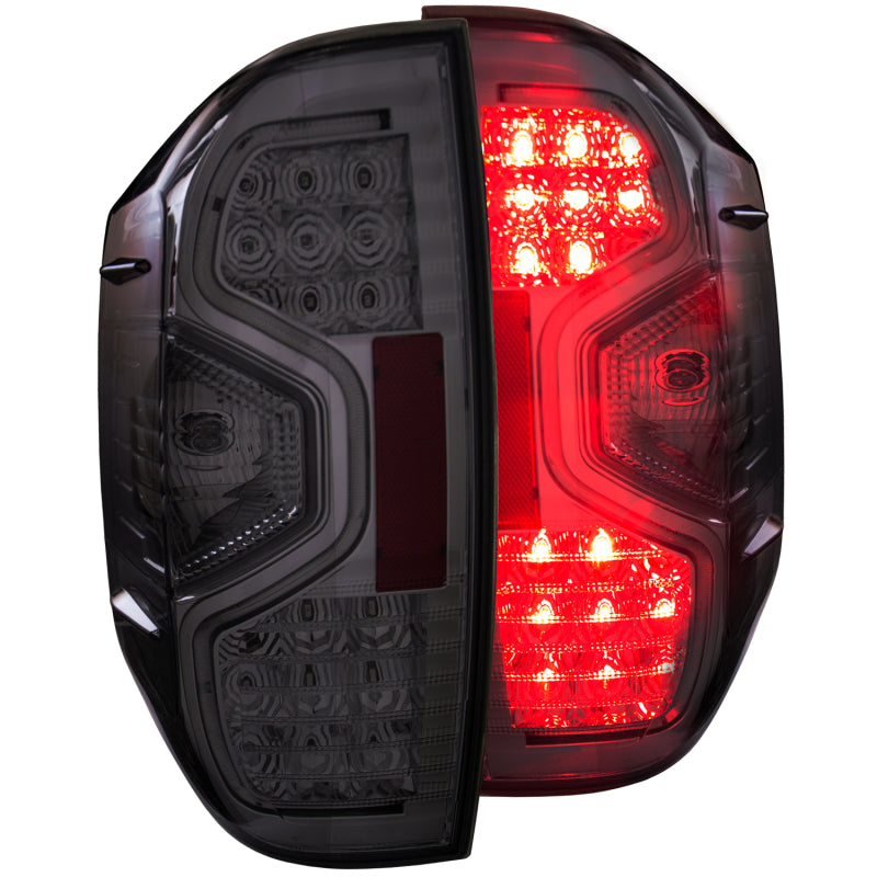 ANZO USA Toyota Tundra Led Taillights Smoke; 2014-2019 - eliteracefab.com