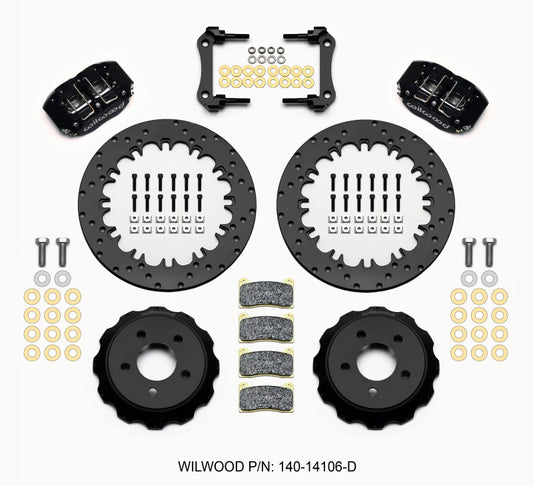 Wilwood Dynapro Radial Rear Drag Kit 12.90in Drilled 2015-Up Mustang Wilwood