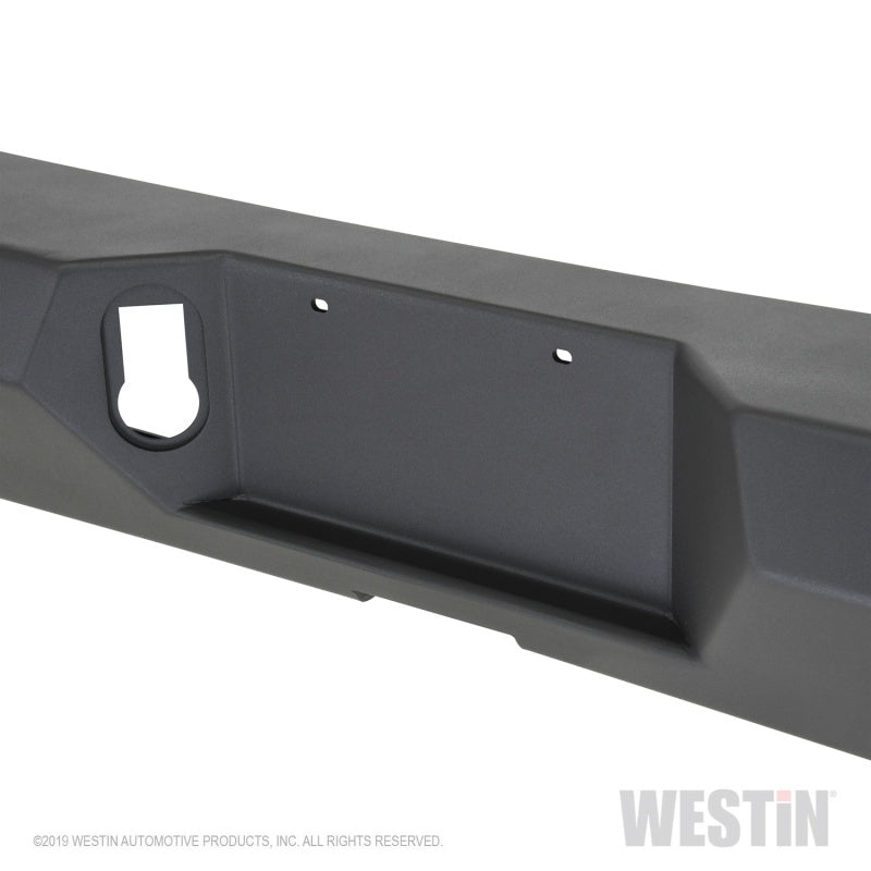 Westin 2020 Jeep Gladiator w/Sensors WJ2 Rear Bumper w/Sensor - Textured Black Westin