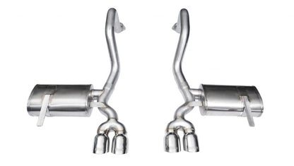 Corsa 97-04 Chevrolet Corvette C5 Z06 5.7L V8 Polished Xtreme Axle-Back Exhaust - eliteracefab.com