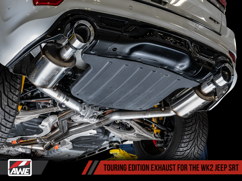 AWE Tuning 2020 Jeep Grand Cherokee SRT Touring Edition Exhaust - Chrome Silver Tips - eliteracefab.com